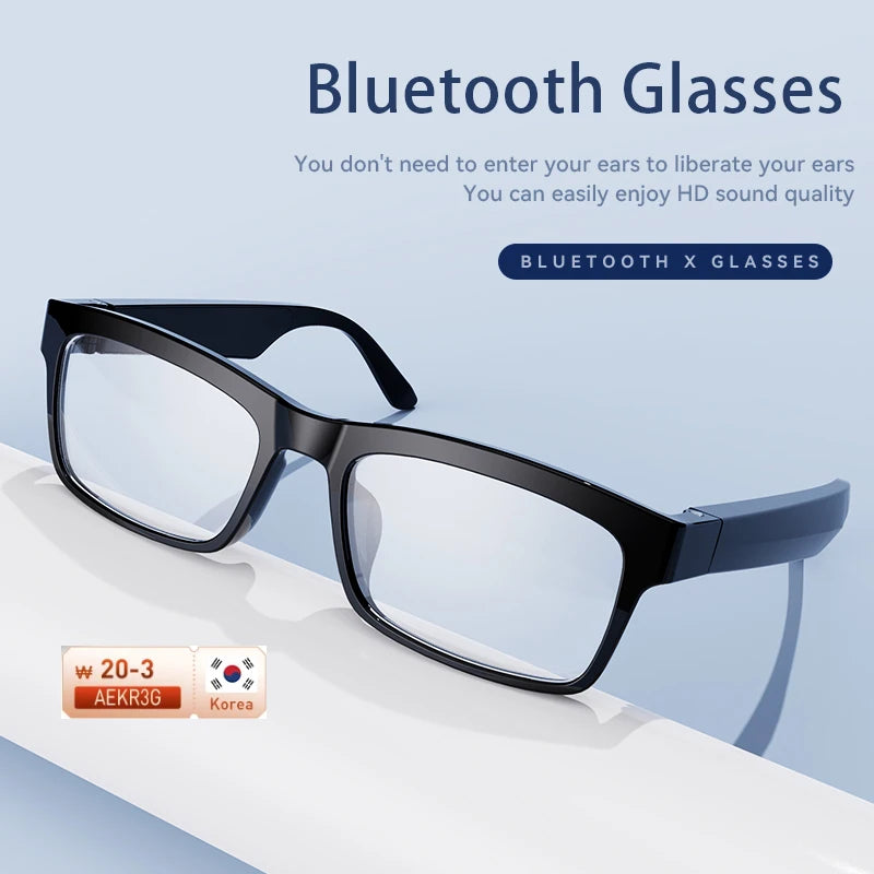 Smart Glasses Wireless Bluetooth 5.0 Music Sunglasses Earphone Outdoor Hands-Free Calling Music Polarized/Anti-Blue Eyeglasses