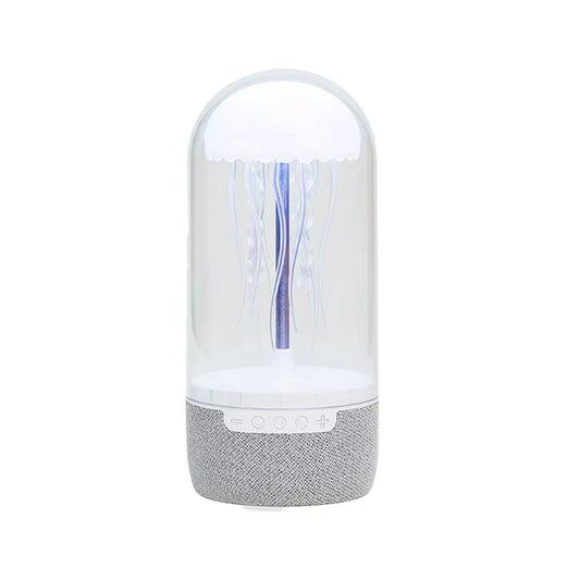 Portable Creative Color Jellyfish Lamp Bluetooth Speaker Hifi Stereo Subwoofer Speaker Smart Decorative Clock Bluetooth Speakers