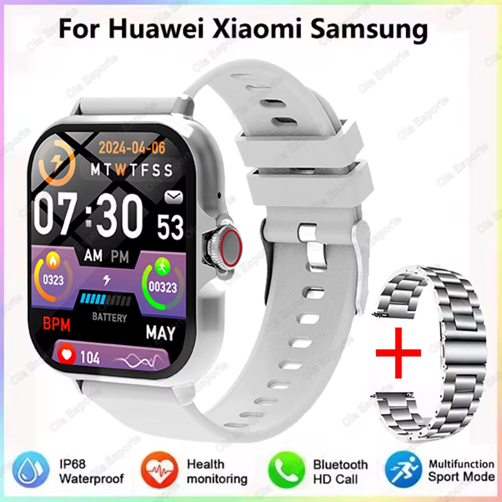 1.83'' Waterproof Smart Watch with Message Answer Call Sleep Monitoring Sports Pedometer Information Alerts for Iphone Android