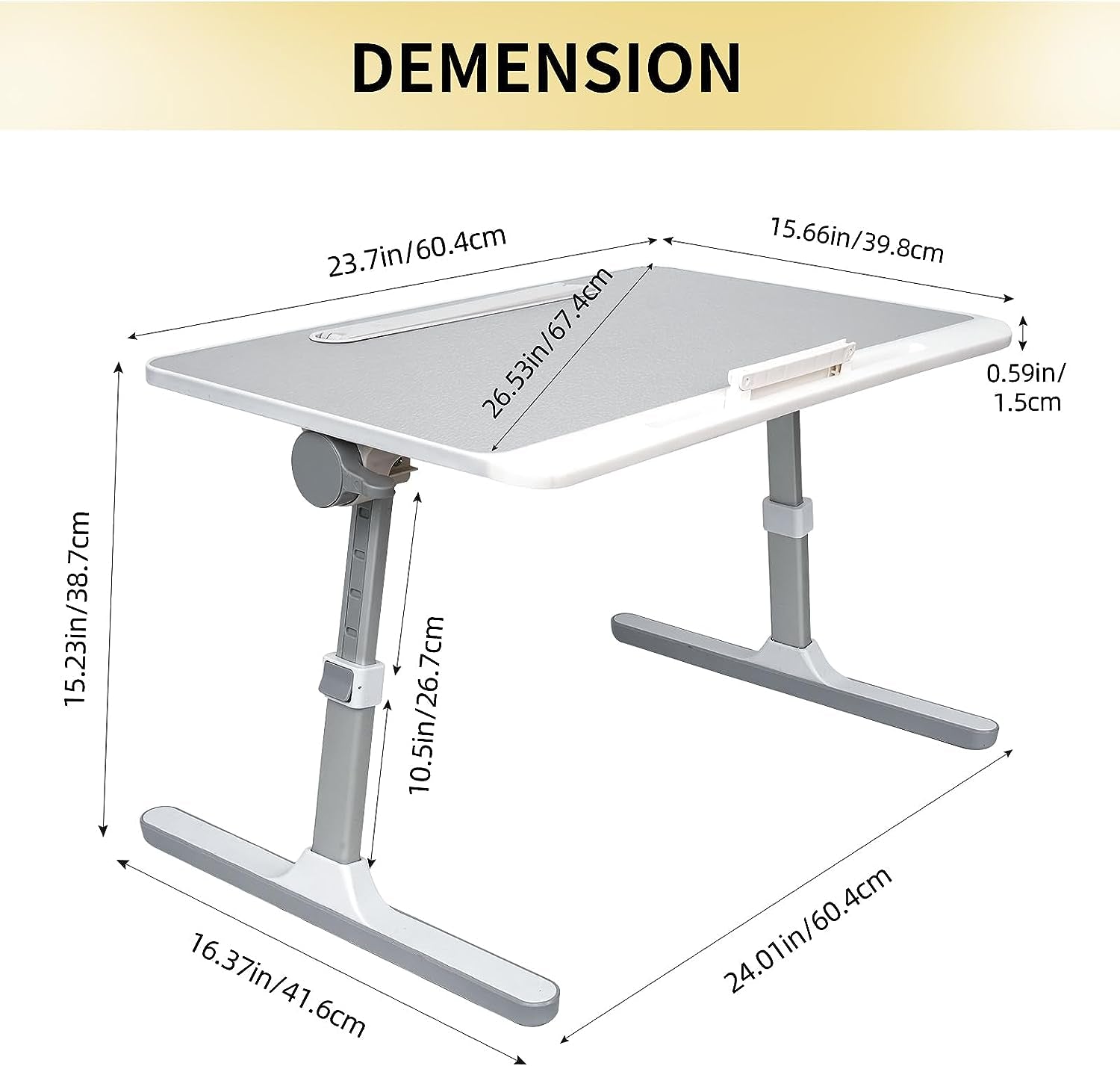 Portable Adjustable Notebook Folding Table