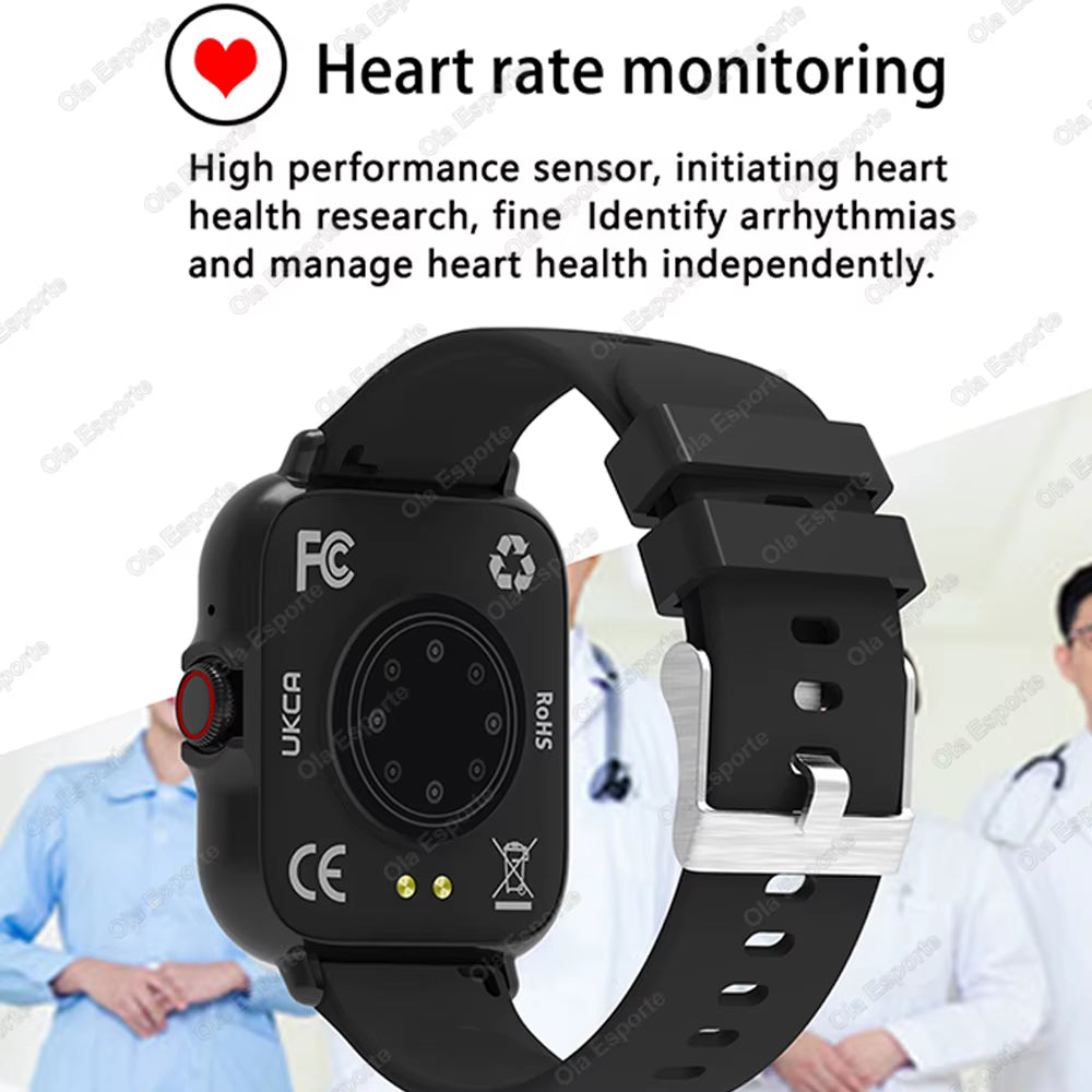 1.83'' Waterproof Smart Watch with Message Answer Call Sleep Monitoring Sports Pedometer Information Alerts for Iphone Android