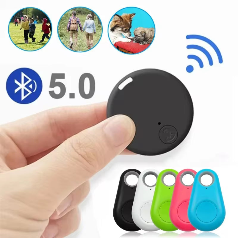 Mini GPS Mobile Bluetooth 5.0 Tracker Anti-Lost Device round Anti-Lost Device Pet Kids Bag Wallet Tracking Smart Finder Locator