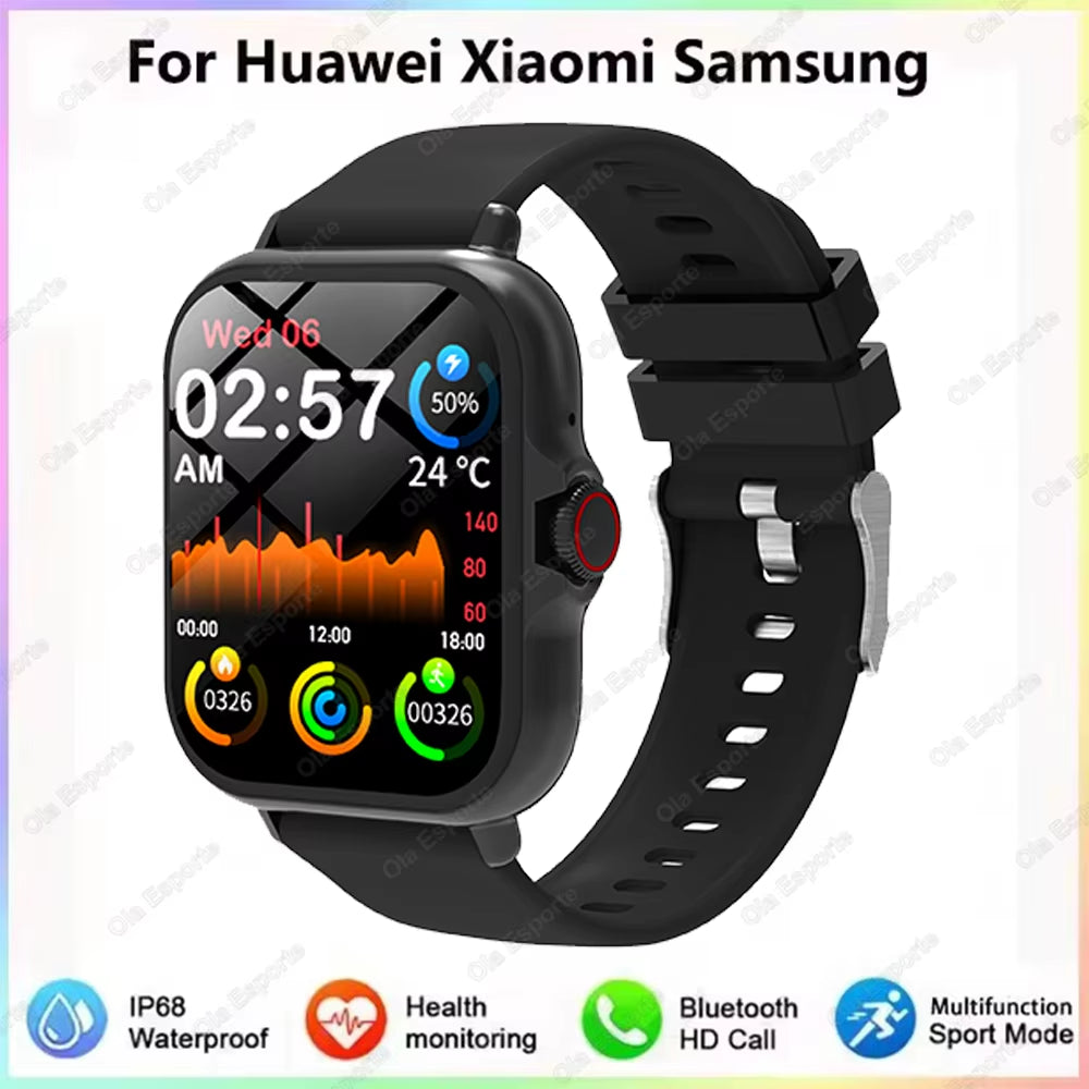 1.83'' Waterproof Smart Watch with Message Answer Call Sleep Monitoring Sports Pedometer Information Alerts for Iphone Android