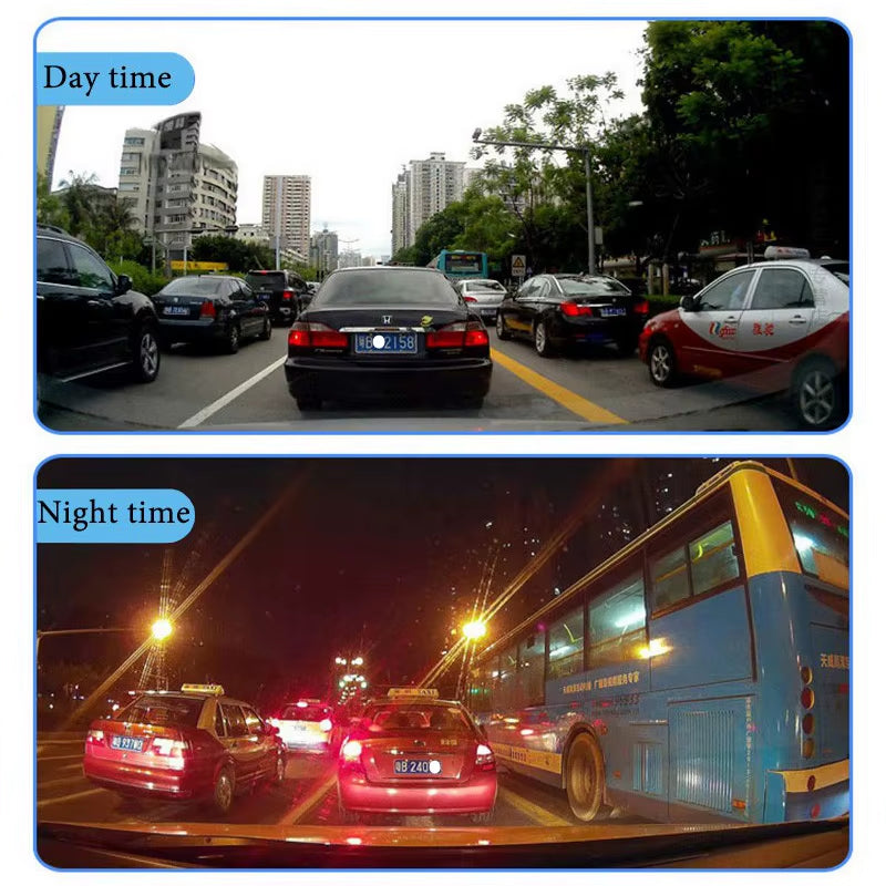 HGDO Full HD 1080P Dash Cam Rear View Mirror with Camera Night Vision Auto Video Recorder 3 in 1 Car Dvr Retrovisor Con Camara