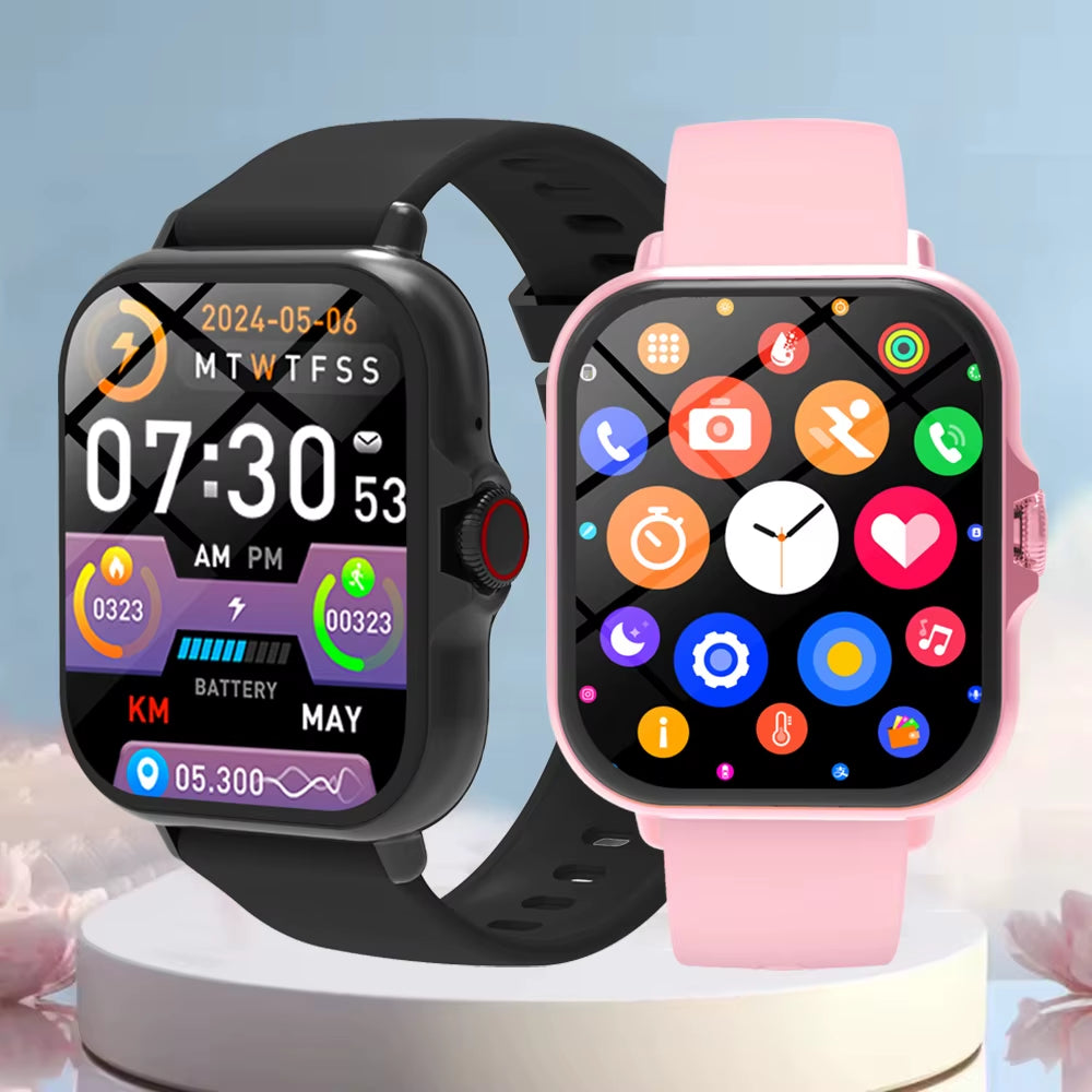 1.83'' Waterproof Smart Watch with Message Answer Call Sleep Monitoring Sports Pedometer Information Alerts for Iphone Android