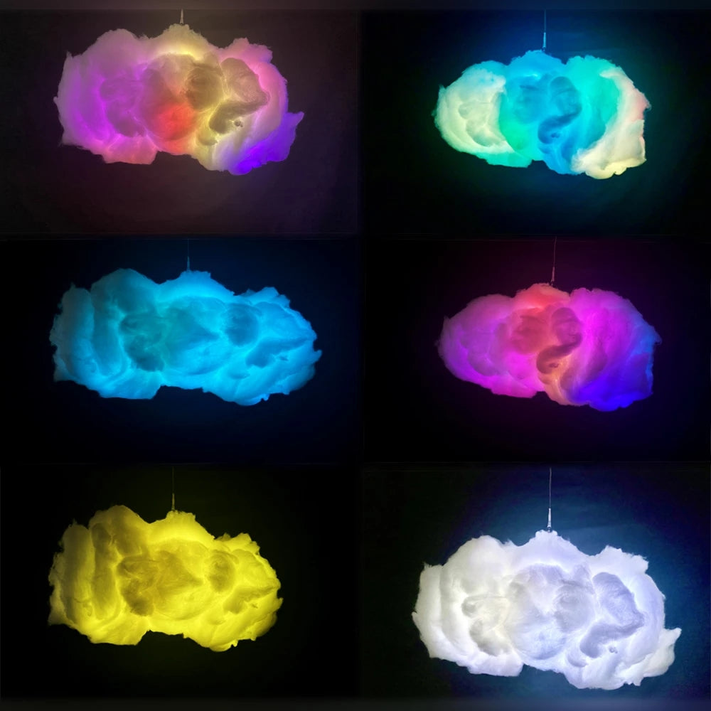 USB Cloud Light APP Control Music Synchronization 3D RGBIC Ambient Light Lightning Simulation Clouds Bedroom Room Light