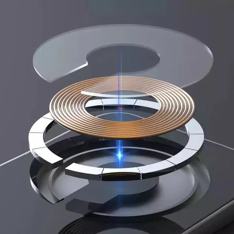 3 in 1 Wireless Charger Foldable Clear Glass Portable 15W Fast Charger for Iphone 14 15 13 12 Air Pods Apple Watch 8 Samsung S22